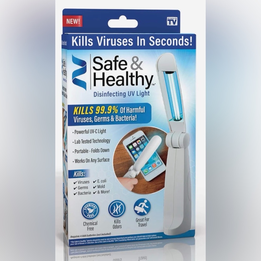 Disinfecting UV Light - White